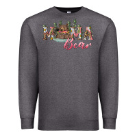 Charcoal Heather mama bear with daisy Premium Sweatshirt - RanaPortraitStore