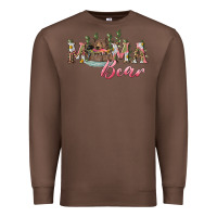 Chestnut mama bear with daisy Premium Sweatshirt - RanaPortraitStore