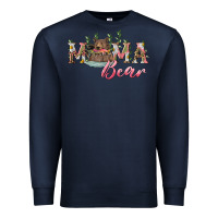 Navy mama bear with daisy Premium Sweatshirt - RanaPortraitStore