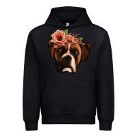 Black floral boxer Urban Hoodie - Jasminsmagicworld