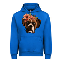 Cobalt floral boxer Urban Hoodie - Jasminsmagicworld