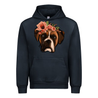 Navy floral boxer Urban Hoodie - Jasminsmagicworld