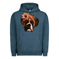 Pigment Midnight Navy floral boxer Urban Hoodie - Jasminsmagicworld