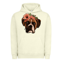 Pigment Pistachio floral boxer Urban Hoodie - Jasminsmagicworld