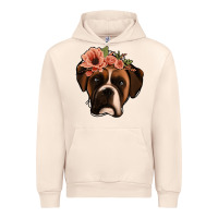 Sandshell floral boxer Urban Hoodie - Jasminsmagicworld