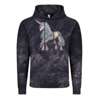 Cloud Black Unicorn Vintage Hoodie - LillyAllenDesigns