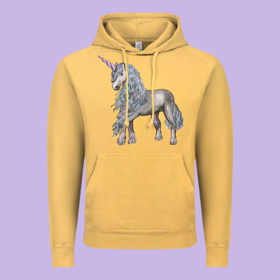 Unicorn Vintage Hoodie Designed By Lillyallendesigns