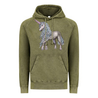 Vintage Olive Unicorn Vintage Hoodie - LillyAllenDesigns