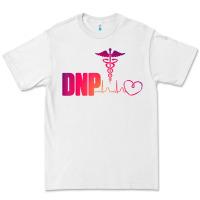 White dnp doctor of nursing practice heartbeat color rn nurse Premium Tee - linhVisuals