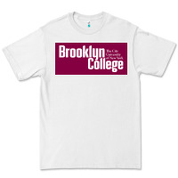 White Brooklyn College Premium Tee - linhVisuals