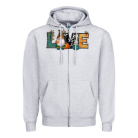 Heather Grey Fall Love Gnome Zipper Hoodie - RanaPortraitStore