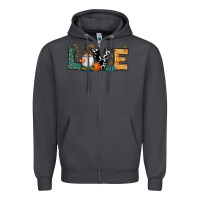 Smoke Fall Love Gnome Zipper Hoodie - RanaPortraitStore