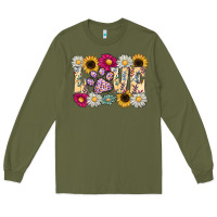 Army Green love dog Long Sleeve Tee - CowhideDigitalArt