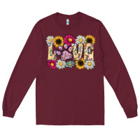 Burgundy love dog Long Sleeve Tee - CowhideDigitalArt