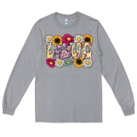 Heather Grey love dog Long Sleeve Tee - CowhideDigitalArt