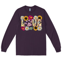 Plum love dog Long Sleeve Tee - CowhideDigitalArt
