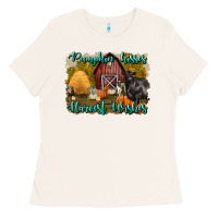 Bone pumpkin kisses harvest wishes Ladies Tee - BundleAndBundleShop