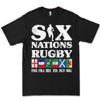 Rugby 6 Nations England France Ireland Italy Scotland Wales T Shirt Premium Tee | Teevron