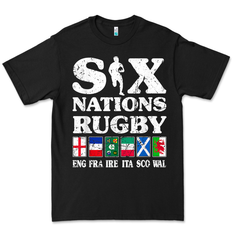 Rugby 6 Nations England France Ireland Italy Scotland Wales T Shirt Premium Tee by linhVisuals | Teevron