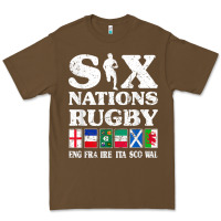 Cacao rugby 6 nations england france ireland italy scotland wales t shirt Premium Tee - linhVisuals