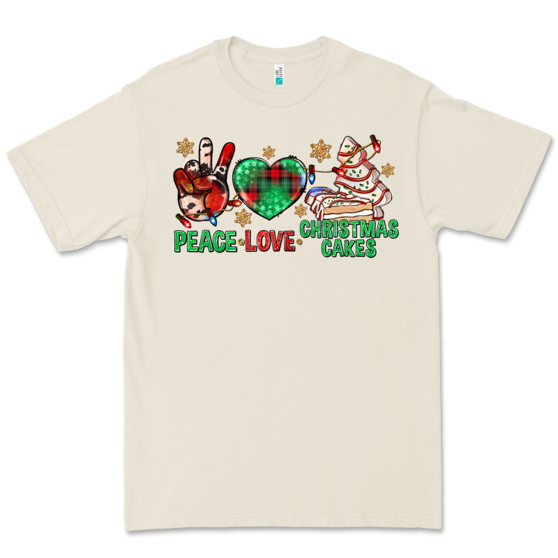Peace Love Christmas Cakes Bbs Premium Tee by BundleAndBundleShop | Teevron