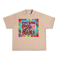 Burro Football Mama Urban Heavy Tee - CowhideDigitalArt