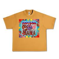 Peanut Butter Football Mama Urban Heavy Tee - CowhideDigitalArt