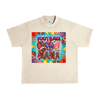 Sandshell Football Mama Urban Heavy Tee - CowhideDigitalArt