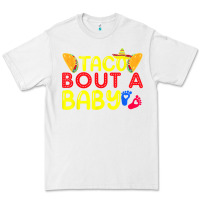 White taco bout a baby pregnancy announcement cinco de mayo party t shirt Premium Tee - linhVisuals