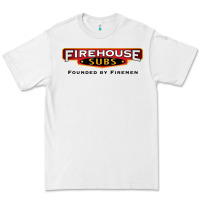 White firehouse subs Premium Tee - linhVisuals