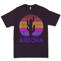 Arizona   Vintage Retro Cactus Souvenir Gift T Shirt Premium Tee | Teevron
