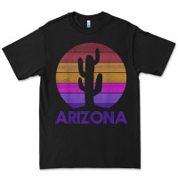 Black arizona   vintage retro cactus souvenir gift t shirt Premium Tee - linhVisuals