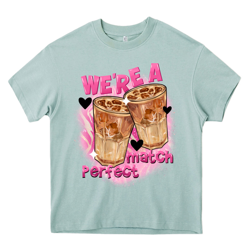 We're A Perfect Match Valentine's Day Heavy Core Tee by FaDigitalArtStudio | Teevron