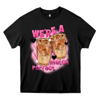 Black We're a perfect match Valentine's Day Heavy Core Tee - FaDigitalArtStudio
