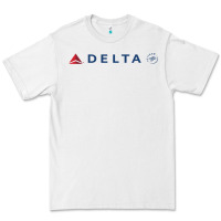 White DELTA SKY TEAM Premium Tee - linhVisuals