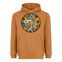 Meerkat western pattern circle earrings Heavyweight Hoodie - Jasminsmagicworld