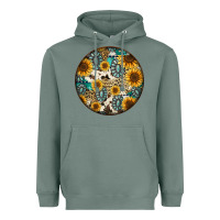 Sage western pattern circle earrings Heavyweight Hoodie - Jasminsmagicworld