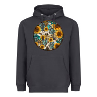 Smoke western pattern circle earrings Heavyweight Hoodie - Jasminsmagicworld