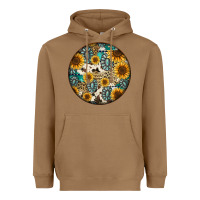 Toasted Coconut western pattern circle earrings Heavyweight Hoodie - Jasminsmagicworld