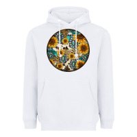 White western pattern circle earrings Heavyweight Hoodie - Jasminsmagicworld