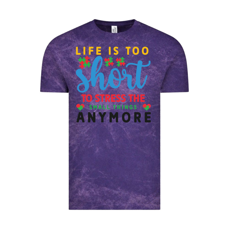 Life Is Too To Stress The Small Things Anymo Vintage Tee by CowhideDigitalArt | Teevron