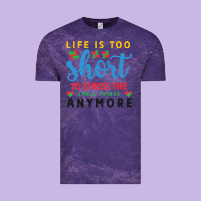 Life Is Too To Stress The Small Things Anymo Vintage Tee Designed By Cowhidedigitalart