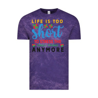 Cloud Purple life is too to stress the small things anymo Vintage Tee - CowhideDigitalArt
