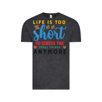 Vintage Black life is too to stress the small things anymo Vintage Tee - CowhideDigitalArt