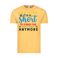 Vintage Mustard life is too to stress the small things anymo Vintage Tee - CowhideDigitalArt
