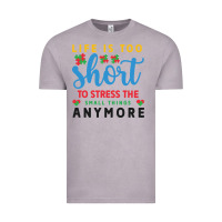 Vintage Zinc life is too to stress the small things anymo Vintage Tee - CowhideDigitalArt