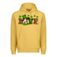 Antique Gold st patricks love heifer Premium Hoodie - Artiststas