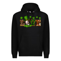 Black st patricks love heifer Premium Hoodie - Artiststas