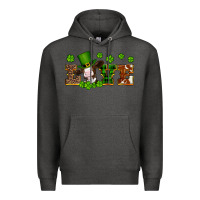 Charcoal Heather st patricks love heifer Premium Hoodie - Artiststas