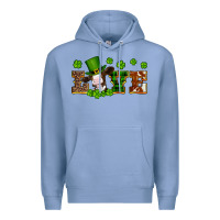 Colony Blue st patricks love heifer Premium Hoodie - Artiststas